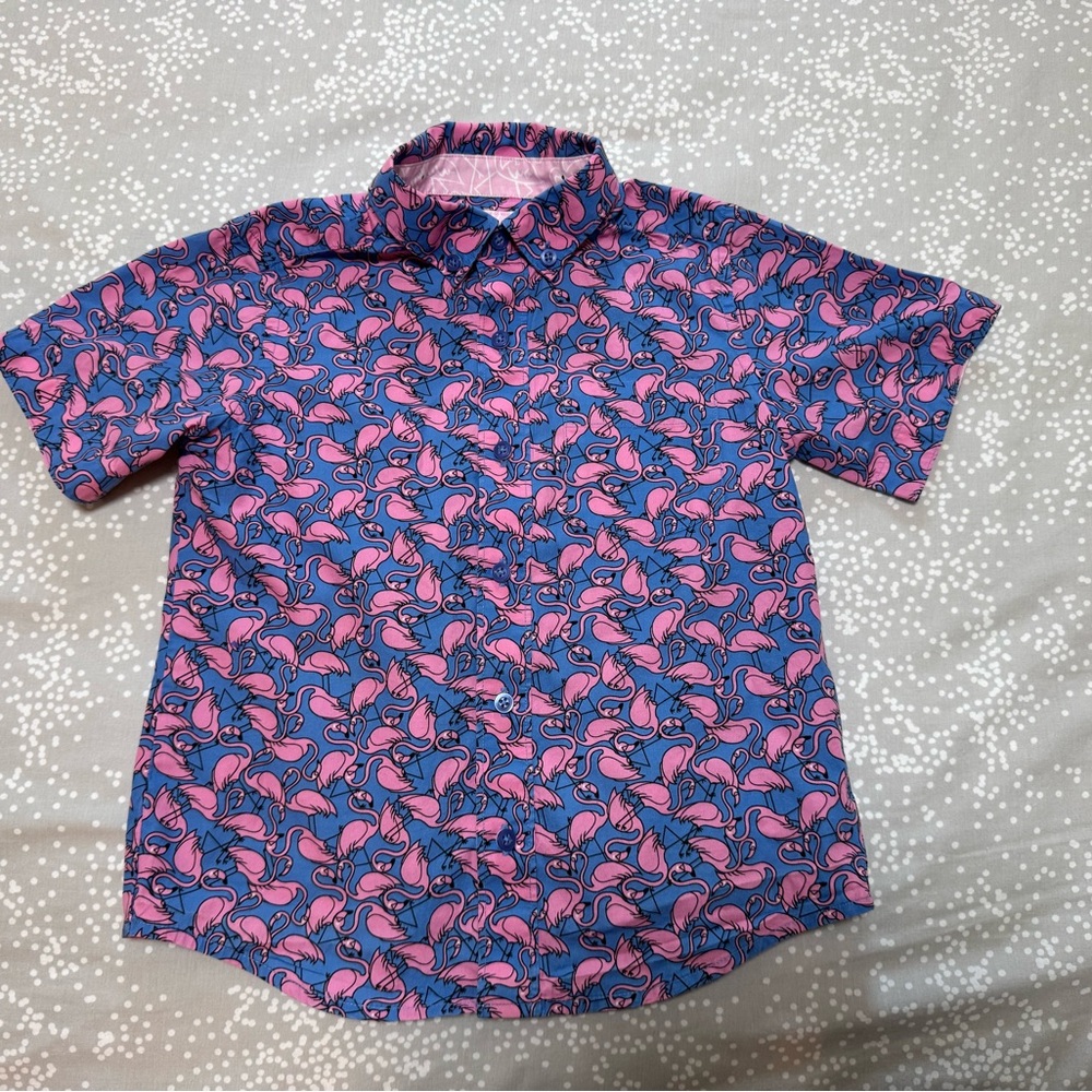Johnston and Murphy. Flamingo Shirt. Size XS/4-5
